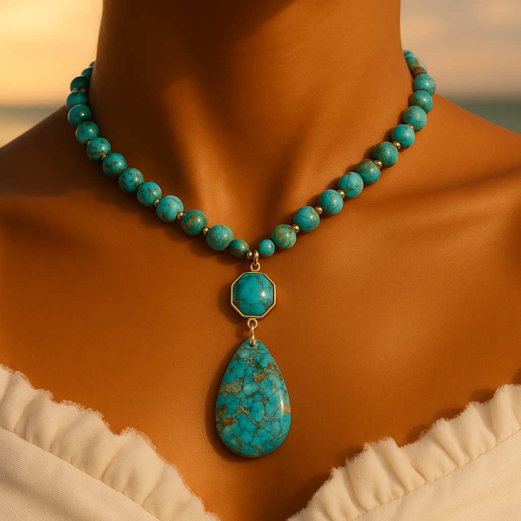 Nerina™ | Effortless Coastal Stone Pendant