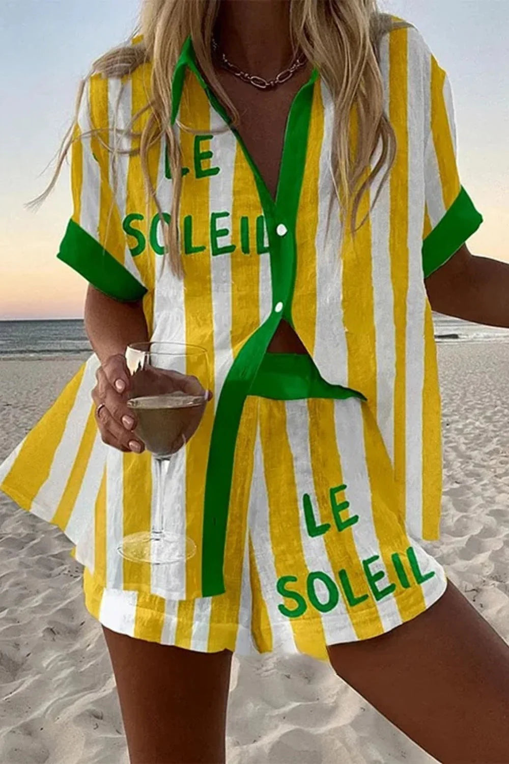 Lila™ | Yellow Stripe Set