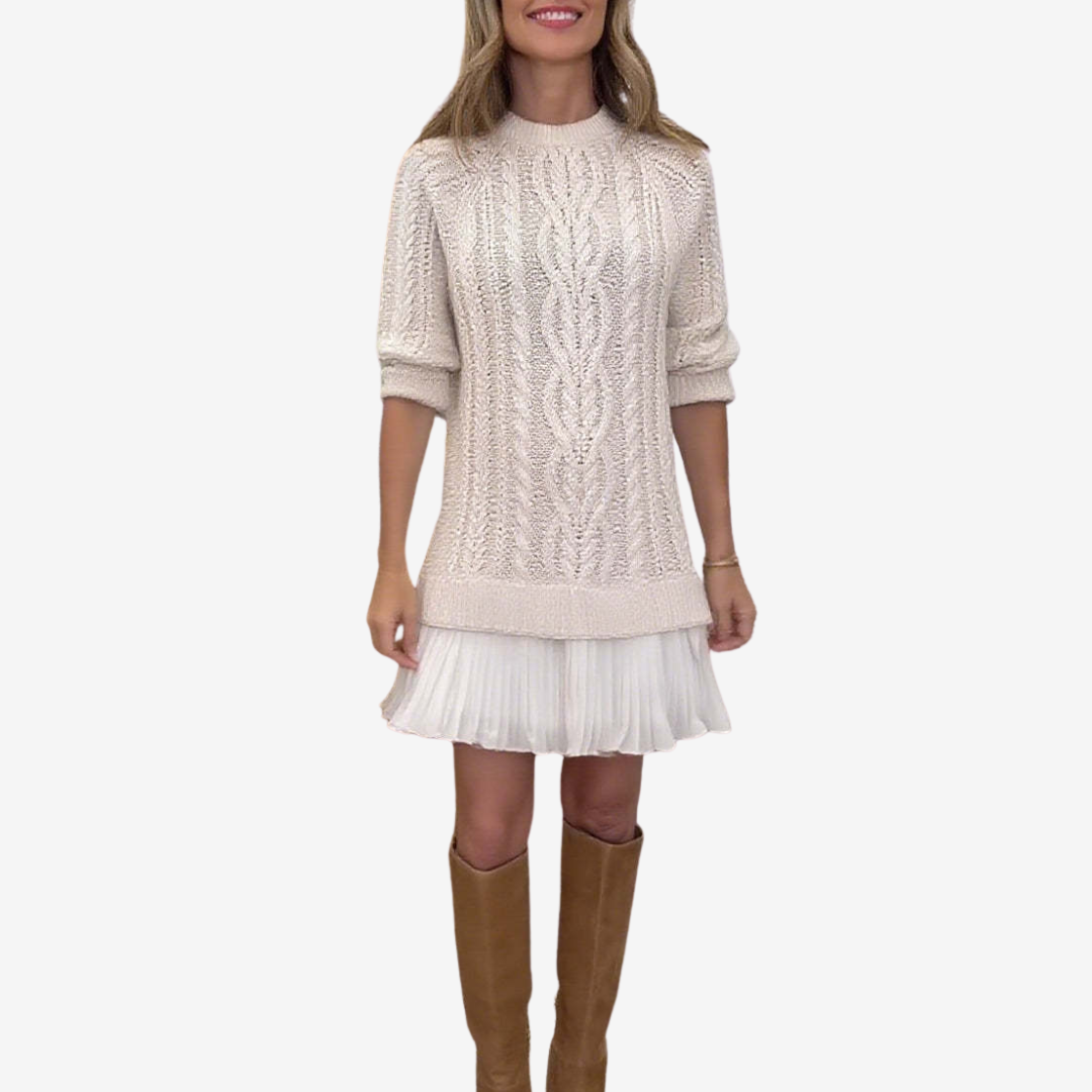 Elodie™ | Cozy Knit Sweater Dress