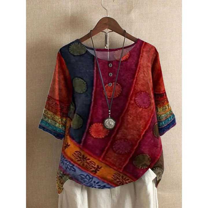 Valarie | Vibrant Boho Blouse