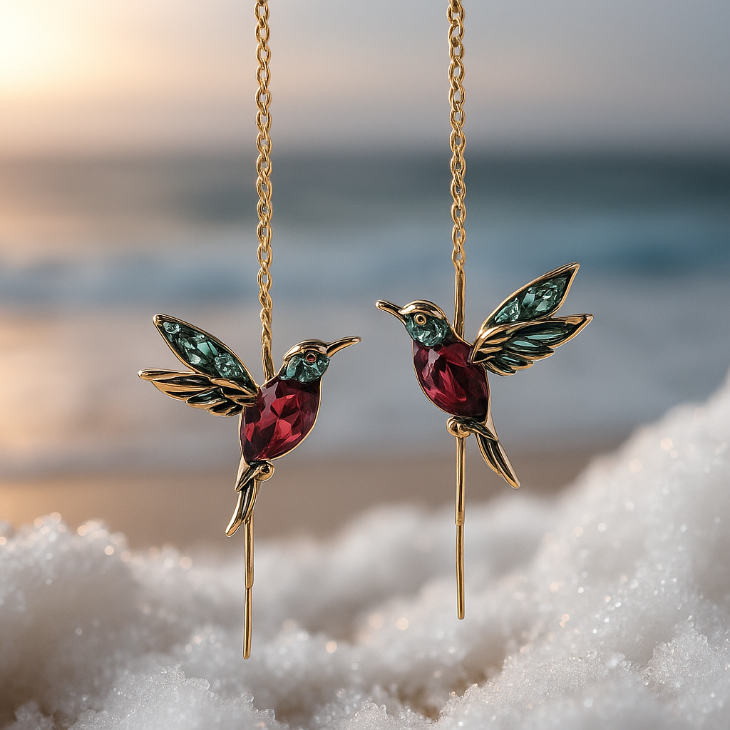 Amélie™ | Timeless Hummingbird Enamel Earrings