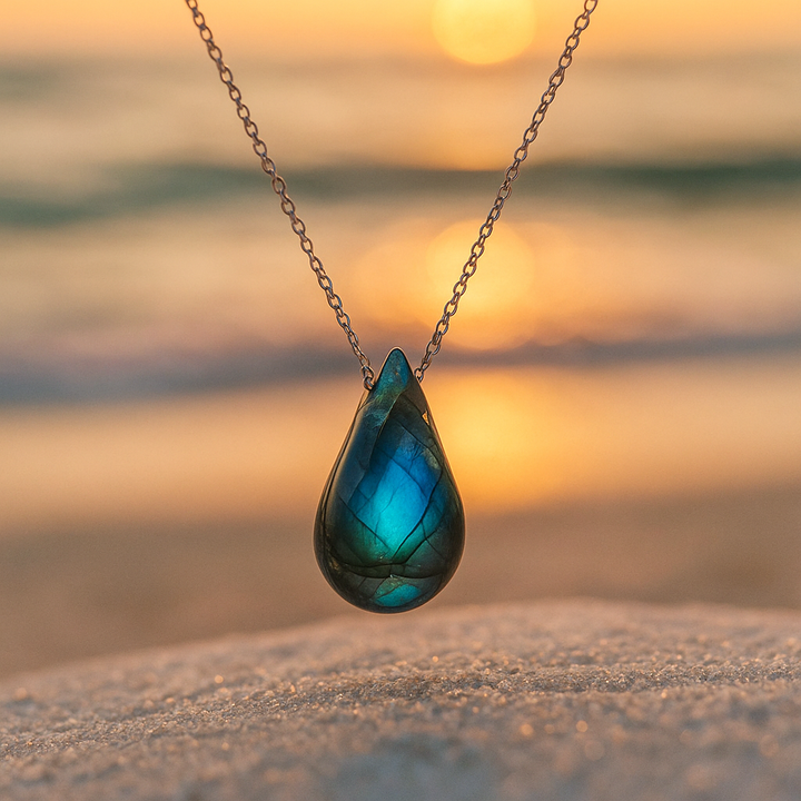 Isolde™ | Effortless Labradorite Glow Charm