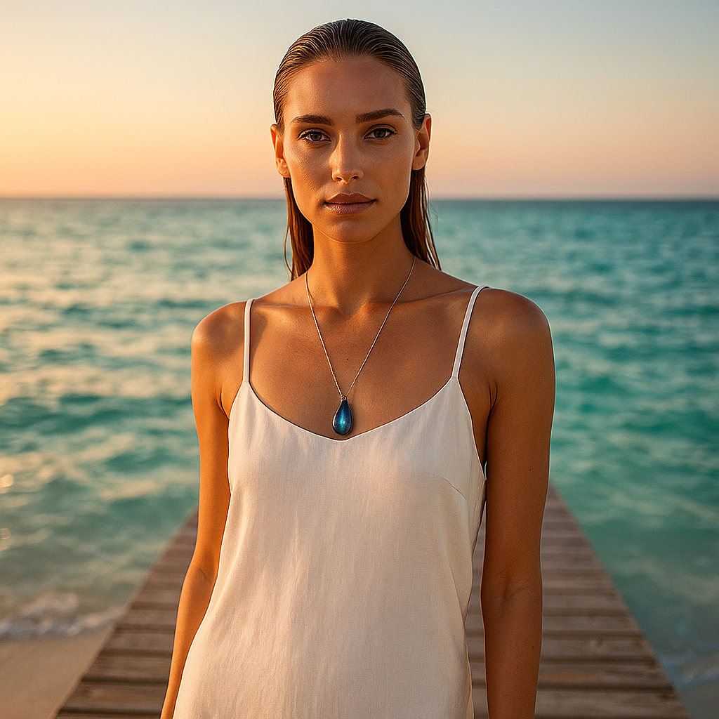 Isolde™ | Effortless Labradorite Glow Charm