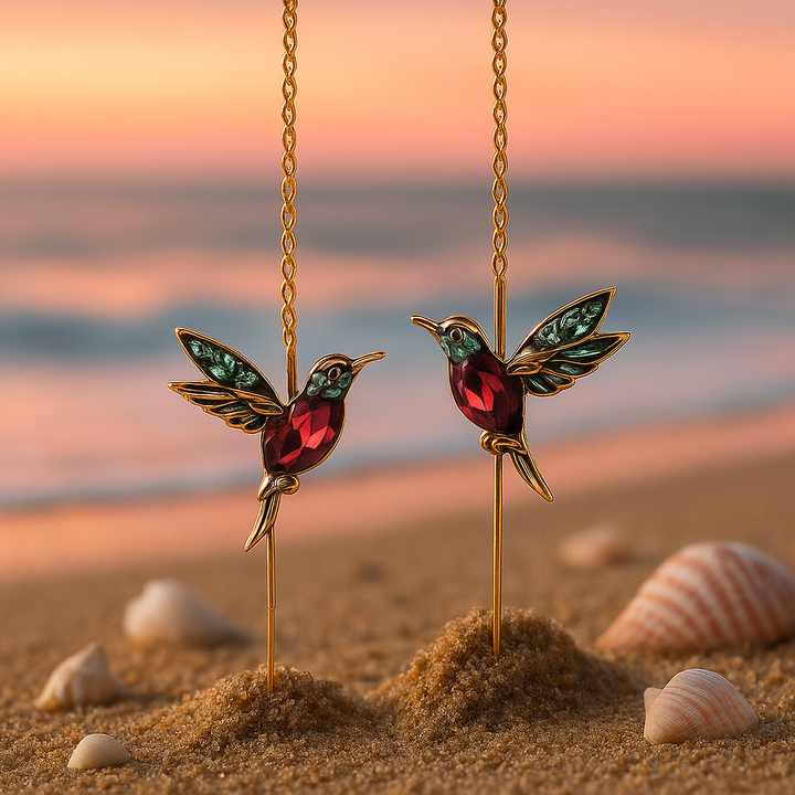 Amélie™ | Timeless Hummingbird Enamel Earrings