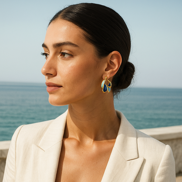 Aurelia™ | Timeless Enamel Wave Ring