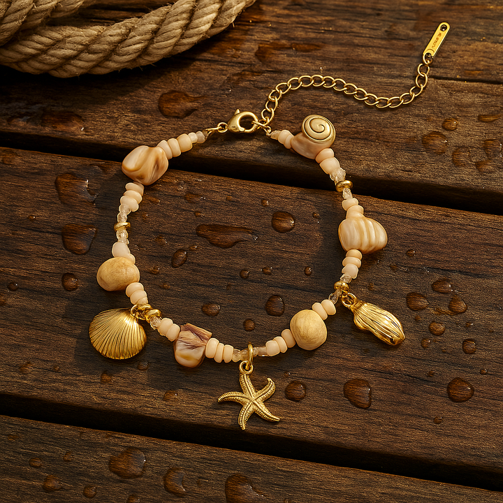 Elara™ | Timeless Morning Shell Bracelet