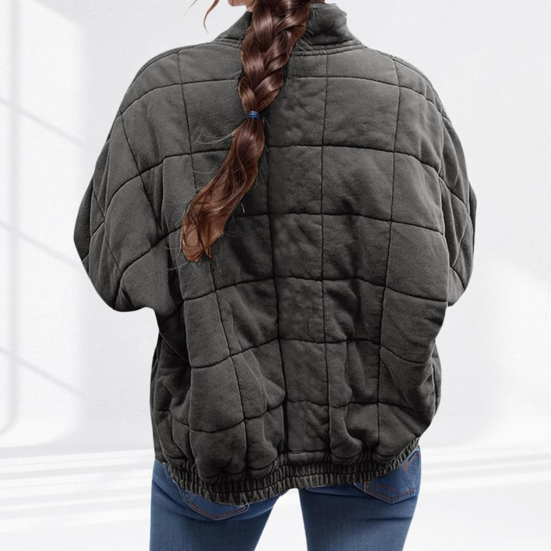 Sloane™ | Gray Quilted Comfort Jacket