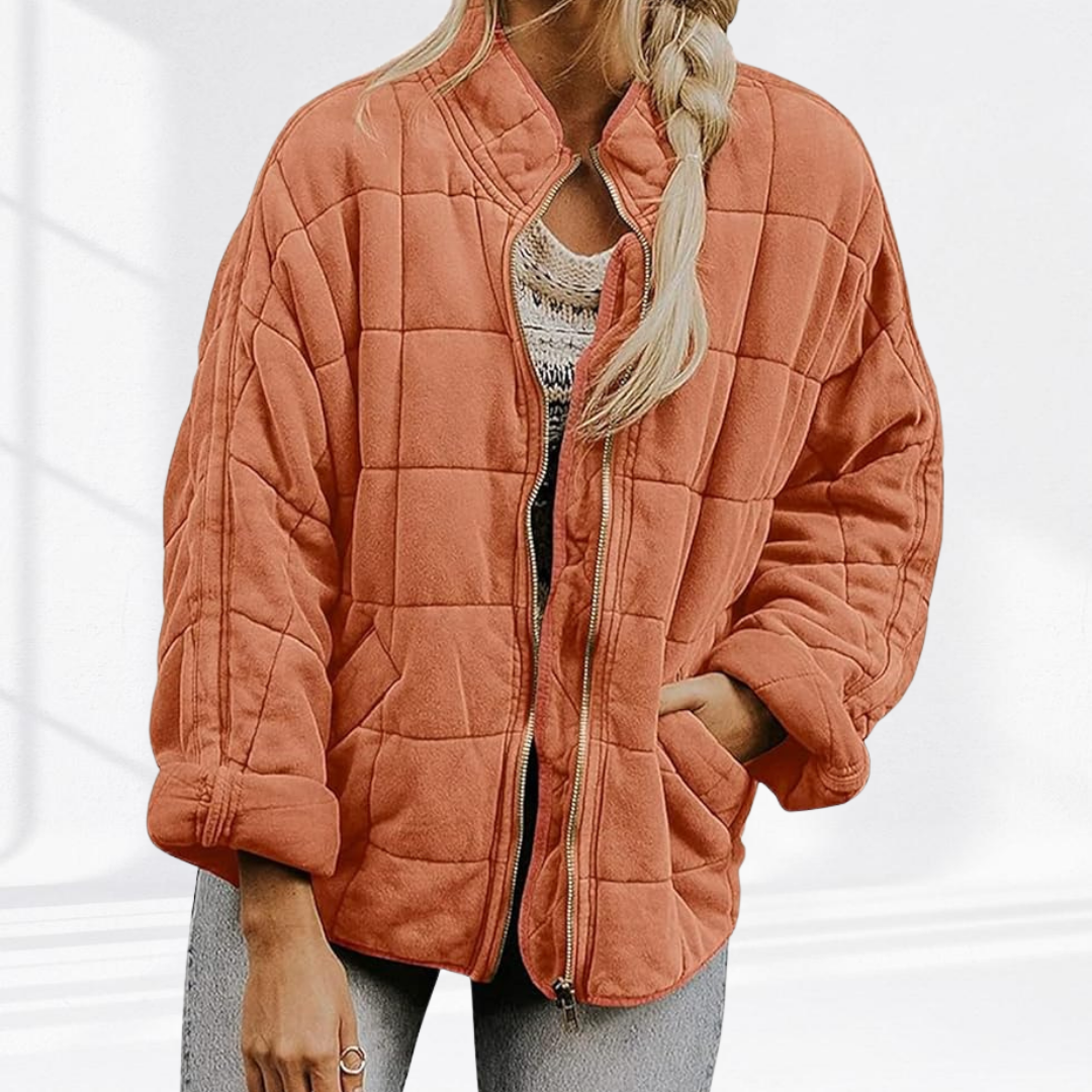 Sloane™ | Peach Quilted Comfort Jacket