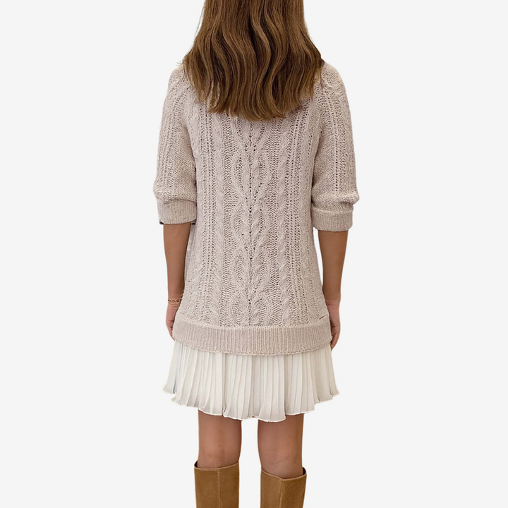 Elodie™ | Cozy Knit Sweater Dress