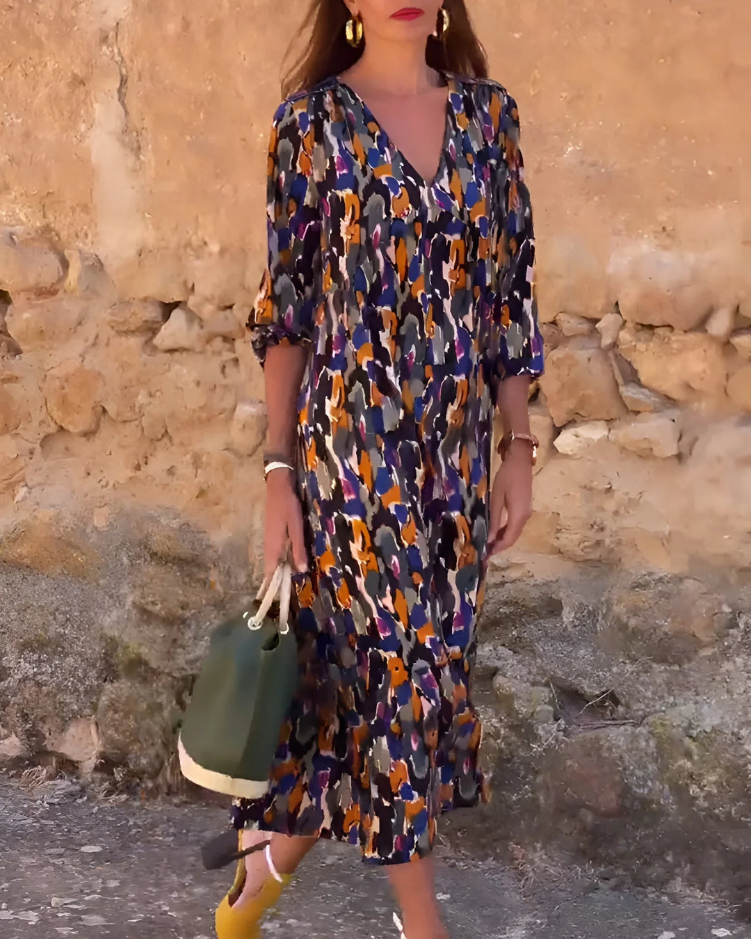 Nathalie | Effortless V-Neck Dress