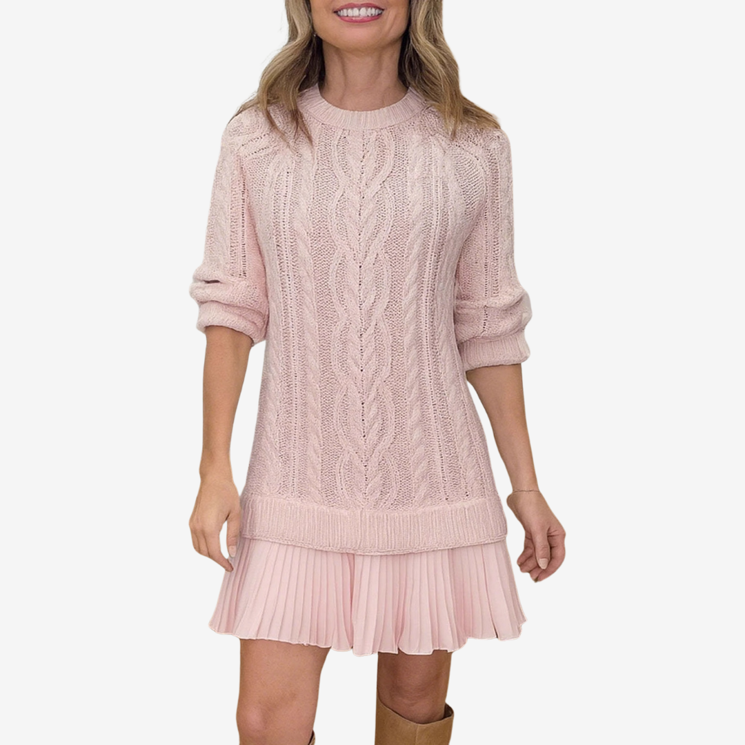 Elodie™ | Cozy Knit Sweater Dress