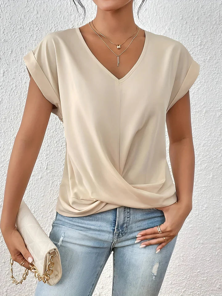 Serena™ | Cute V-Neck Shirt