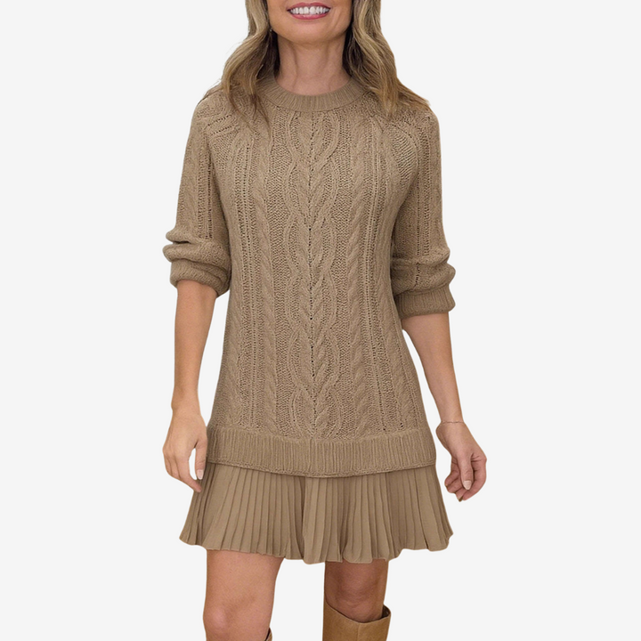 Elodie™ | Cozy Knit Sweater Dress