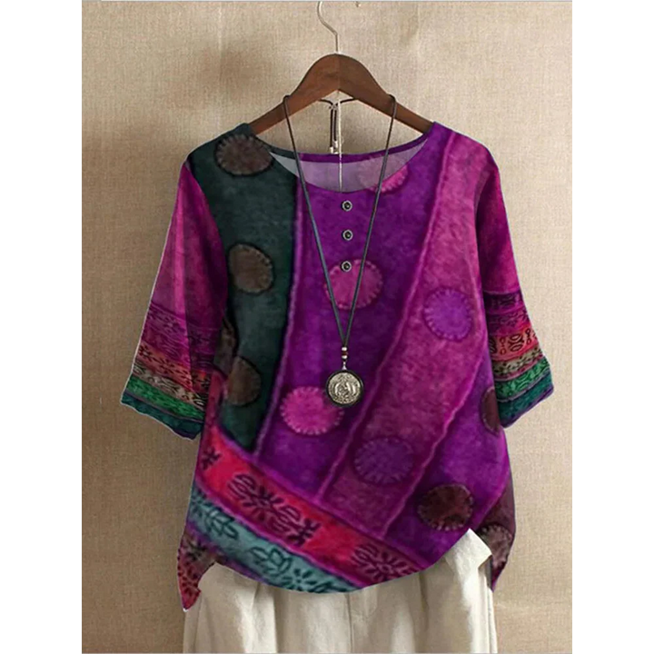Valarie | Vibrant Boho Blouse