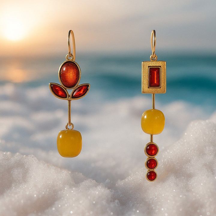 Coralie™ | Elegant Glow of Fire Earrings