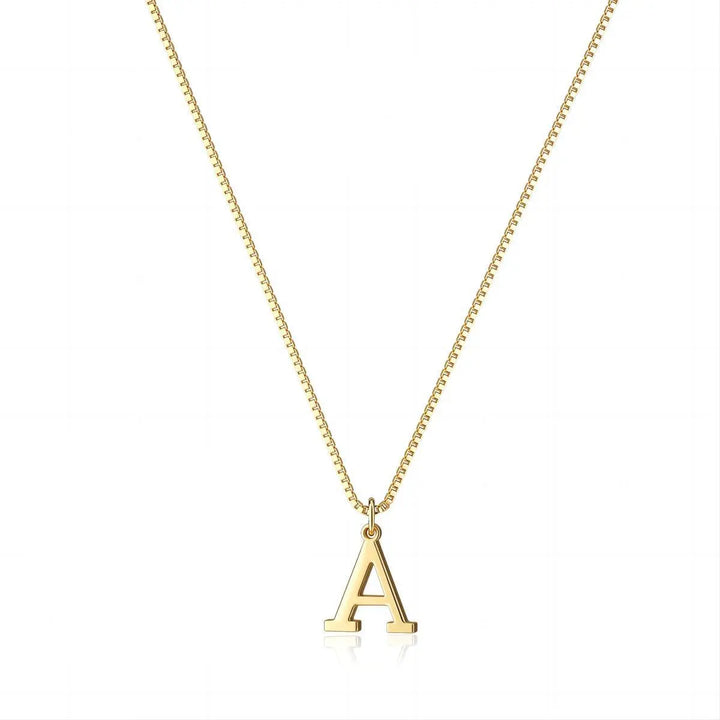 Golden Initial Keepsake Necklace