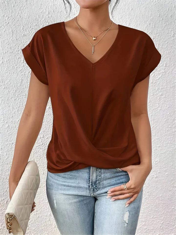 Serena™ | Cute V-Neck Shirt