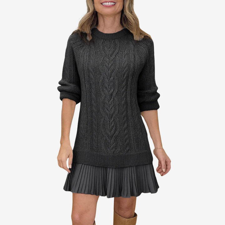 Elodie™ | Cozy Knit Sweater Dress