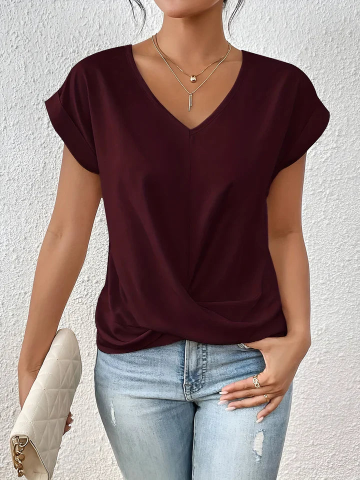 Serena™ | Cute V-Neck Shirt