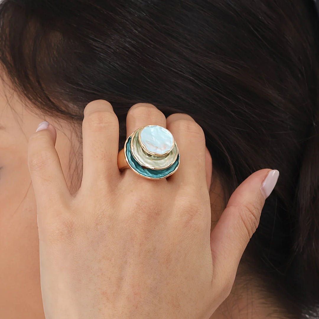 Aylin™ | Boho Stack Statement Ring