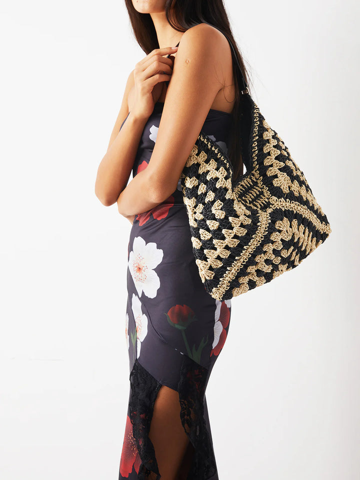 Elena™ | Vintage Crochet Macrame Shoulder Bag