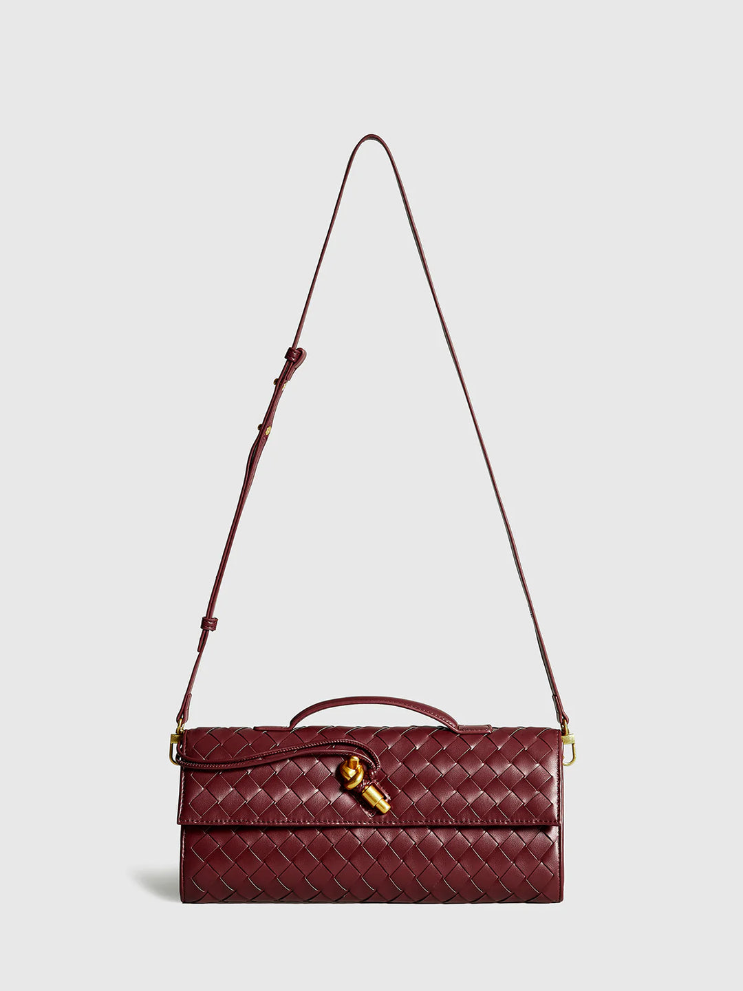 Camille™ | Two Way Woven Flap Clutch Shoulder Bag