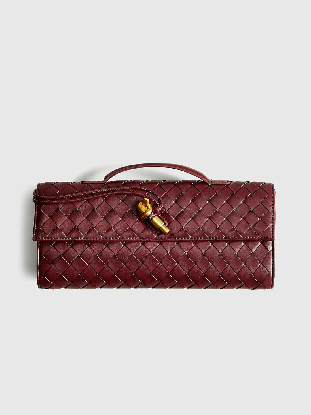 Camille™ | Two Way Woven Flap Clutch Shoulder Bag