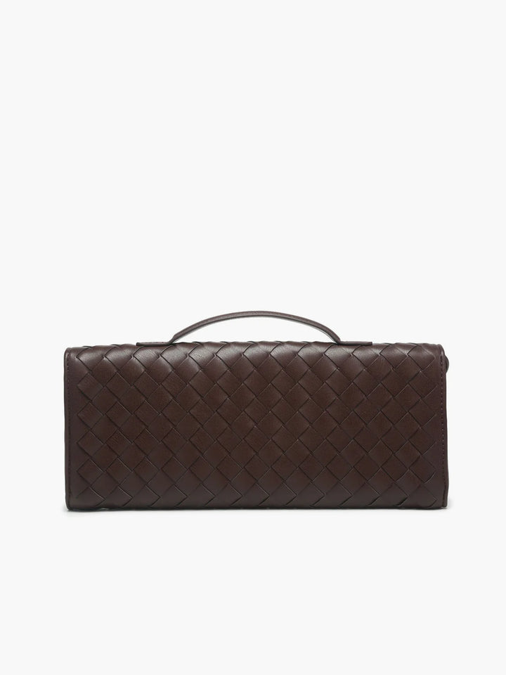 Camille™ | Two Way Woven Flap Clutch Shoulder Bag