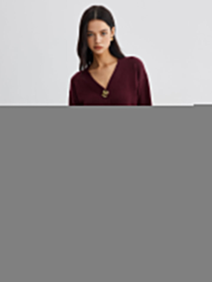 Elegant Metal Button Short Cardigan