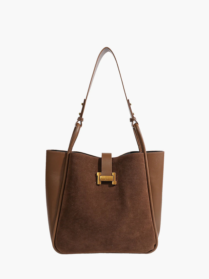Valeria™ | Metal-Detail Panel Tote Bag