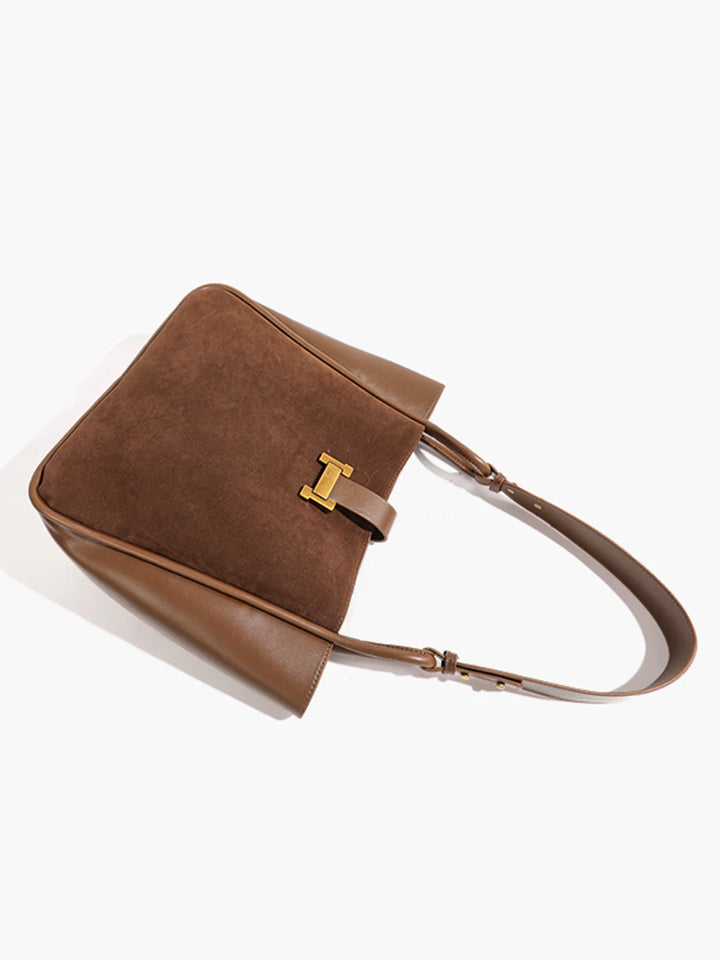 Valeria™ | Metal-Detail Panel Tote Bag