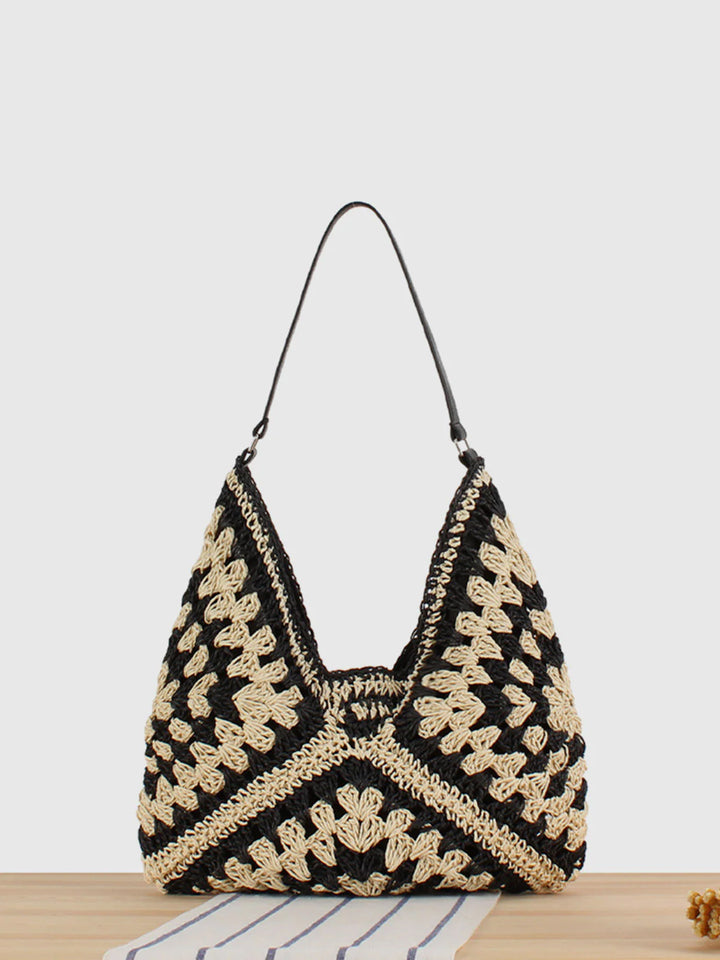 Elena™ | Vintage Crochet Macrame Shoulder Bag