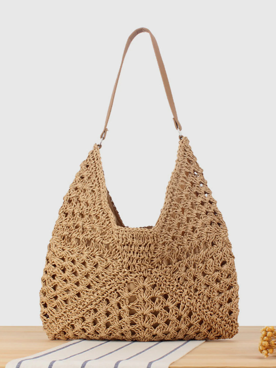 Elena™ | Vintage Crochet Macrame Shoulder Bag