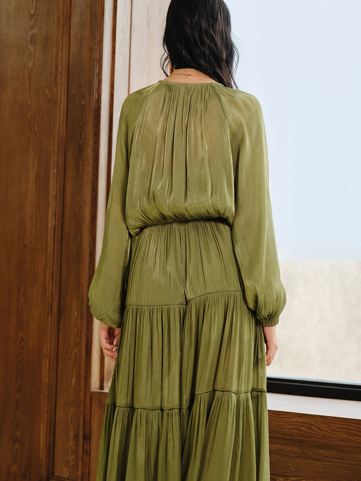 Mireille™ | Fall Layered Maxi Dress