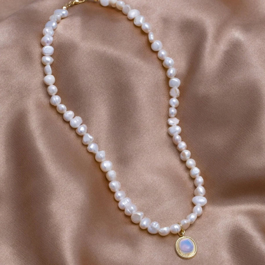 Moonlit Tide Pearl Necklace