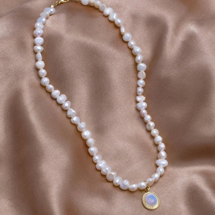 Moonlit Tide Pearl Necklace
