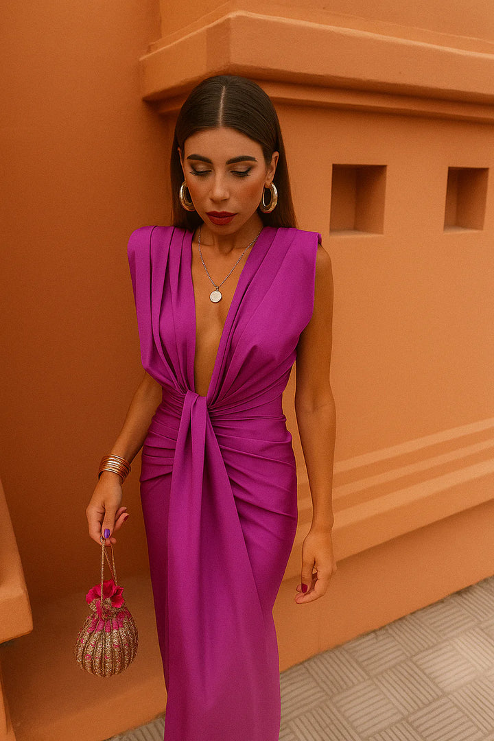 Moriah | Pleated Maxi Dress