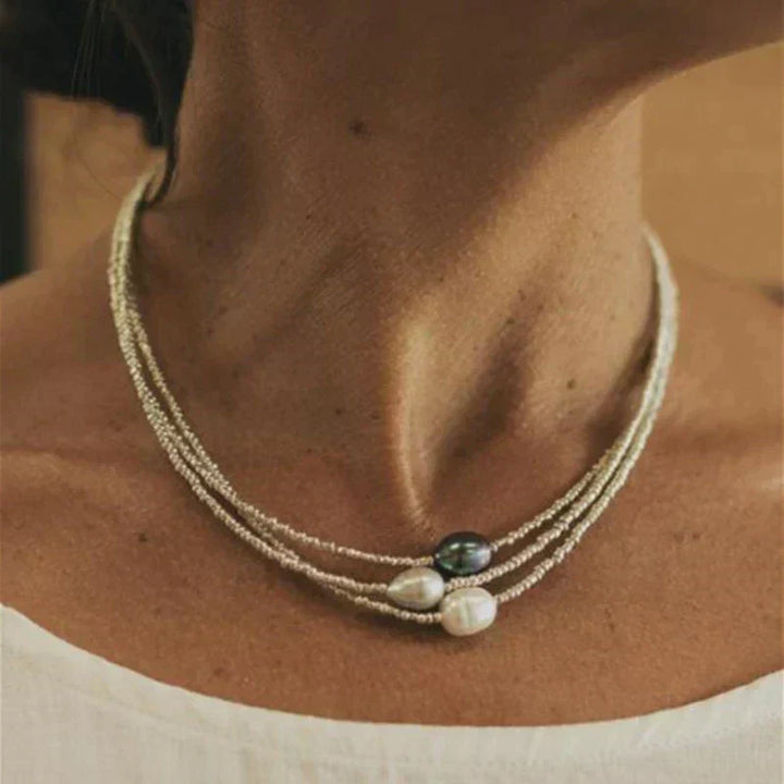 Timeless Layered Pearl Necklace