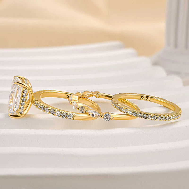 Jaily Luxe 3 Piece Ring Set