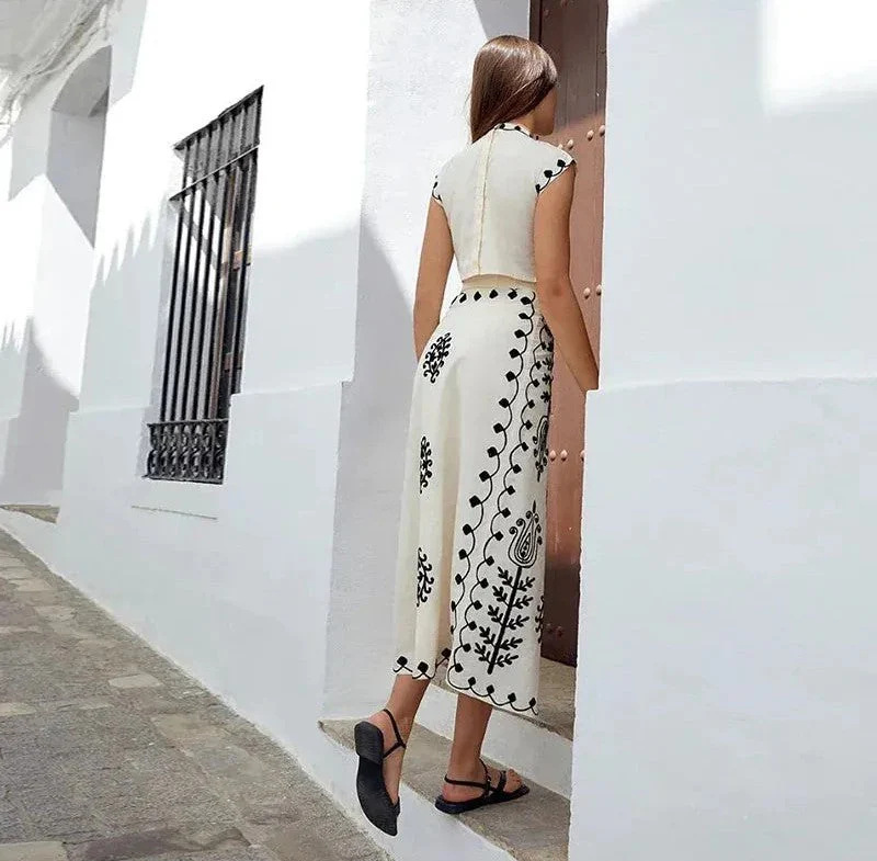 Blake™ | Summer Top & Skirt Set