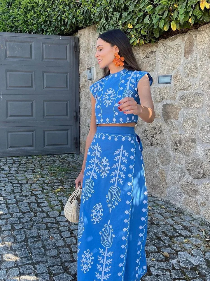Blake™ | Summer Top & Skirt Set
