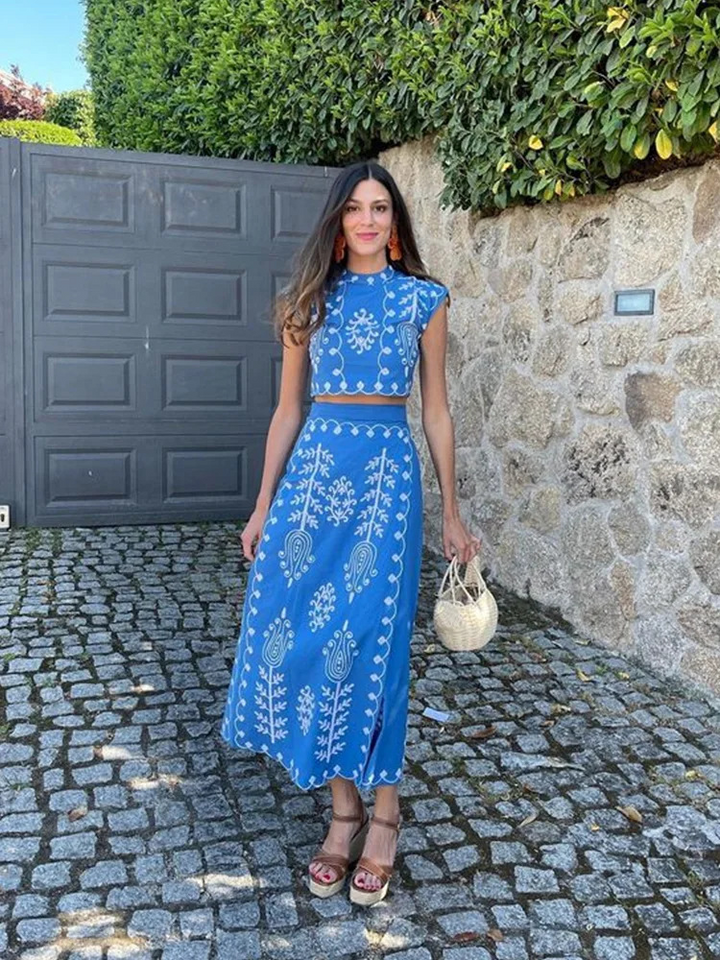 Blake™ | Summer Top & Skirt Set