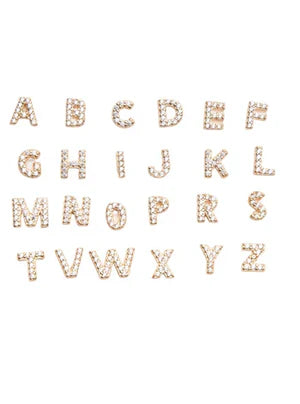 Radiance Pavé Initial Stud Earrings