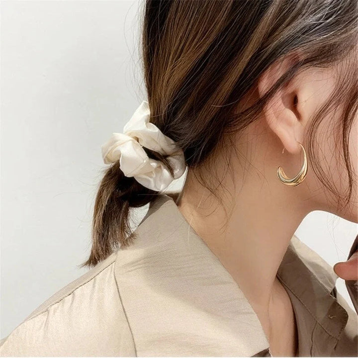 Elegant Polished Hoop Earrings