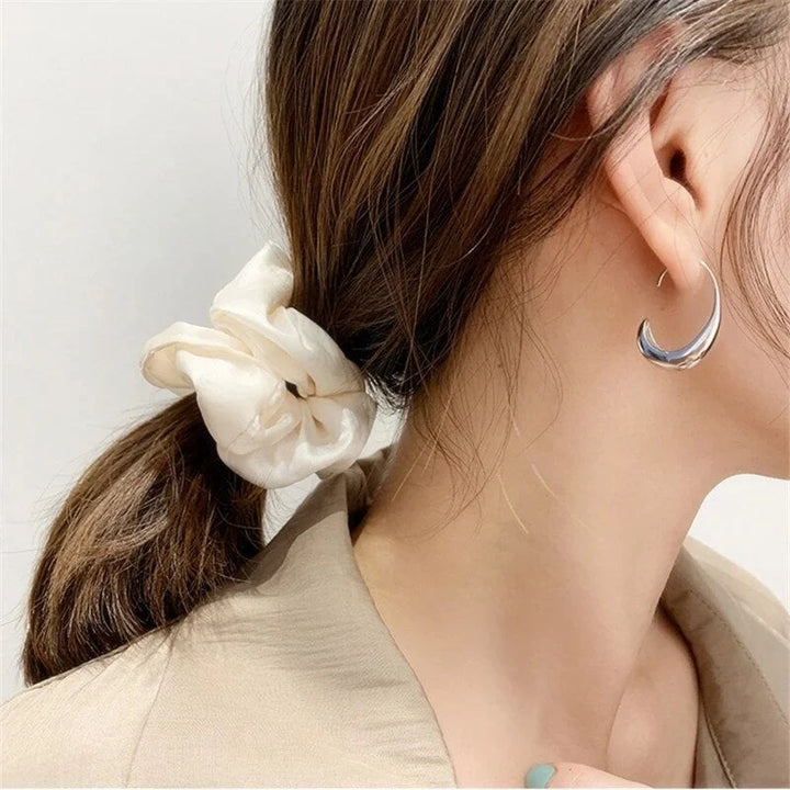 Elegant Polished Hoop Earrings