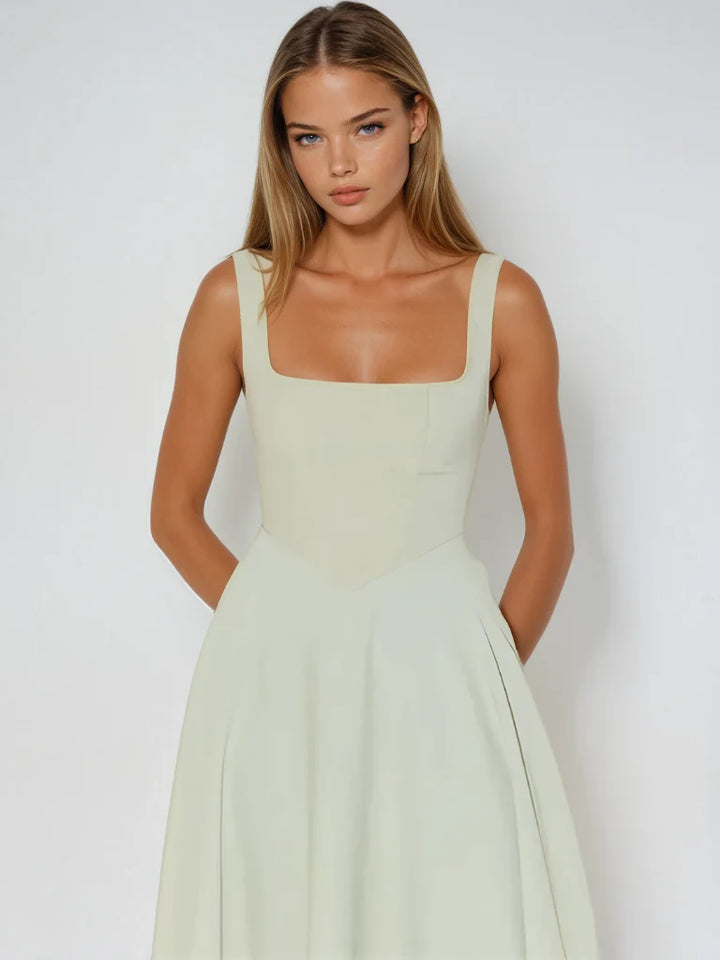 Reagan™ | Graceful Draped Midi Dress