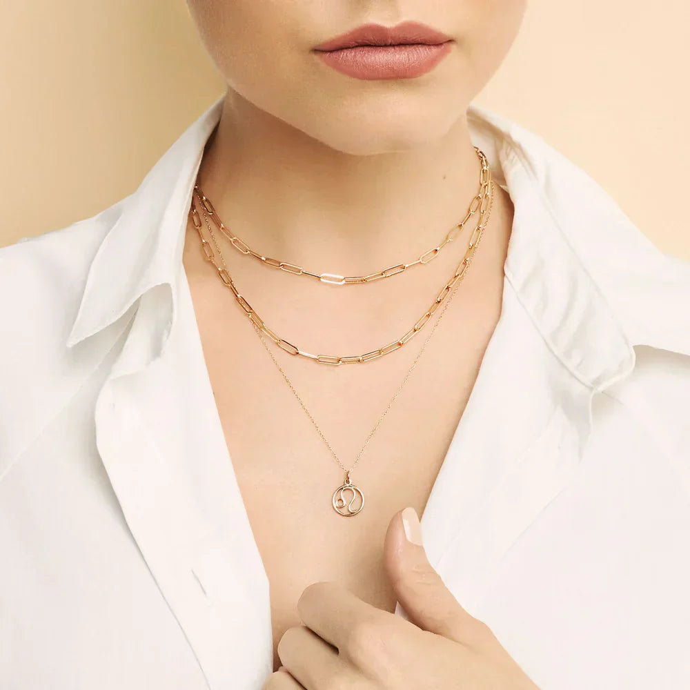 Golden Zodiac Sign Necklace