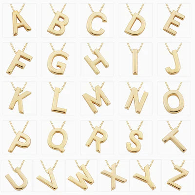 Golden Initial Keepsake Necklace