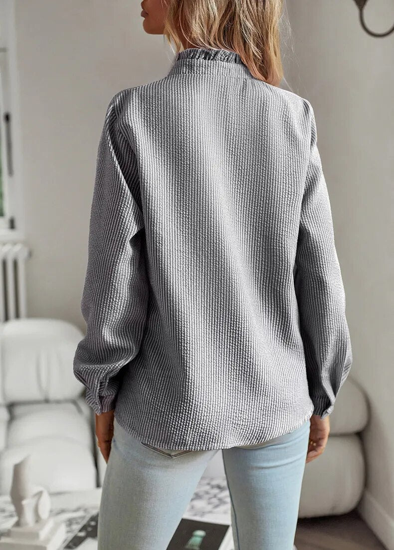 Simone™ | Ruffled Long Sleeve Blouse