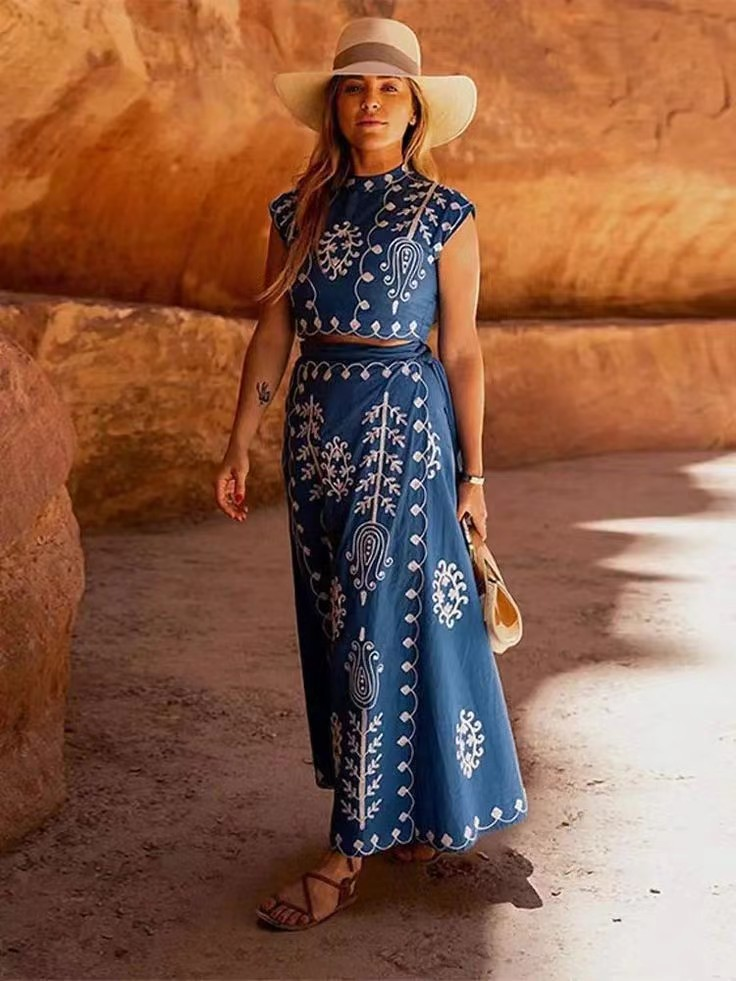 Blake™ | Summer Top & Skirt Set